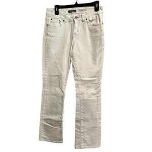 🕊JORDACHE White Mid Rise Bootcut Stretch Jeans Size 6
